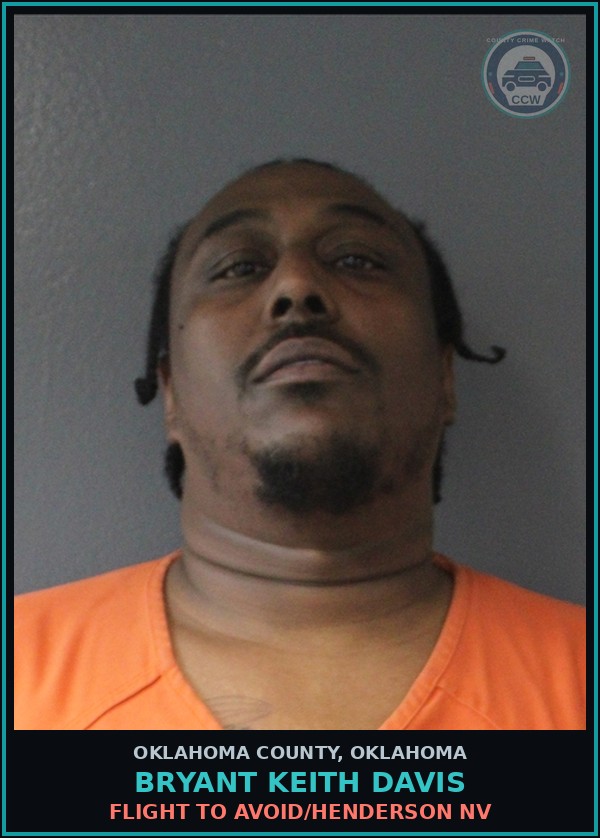 Booking mugshot of Bryant Keith Davis in Oklahoma County