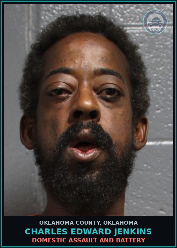 Booking mugshot of Charles Edward Jenkins in Oklahoma County