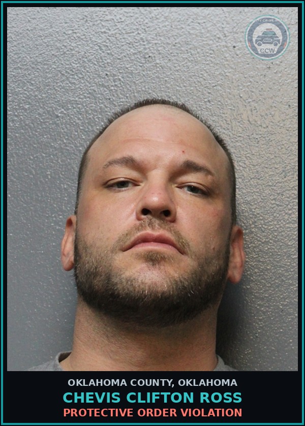 Booking mugshot of Chevis Clifton Ross in Oklahoma County