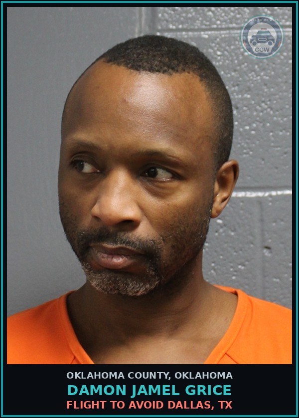 Booking mugshot of Damon Jamel Grice in Oklahoma County