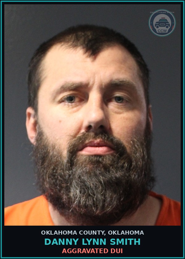 Booking mugshot of Danny Lynn Smith in Oklahoma County