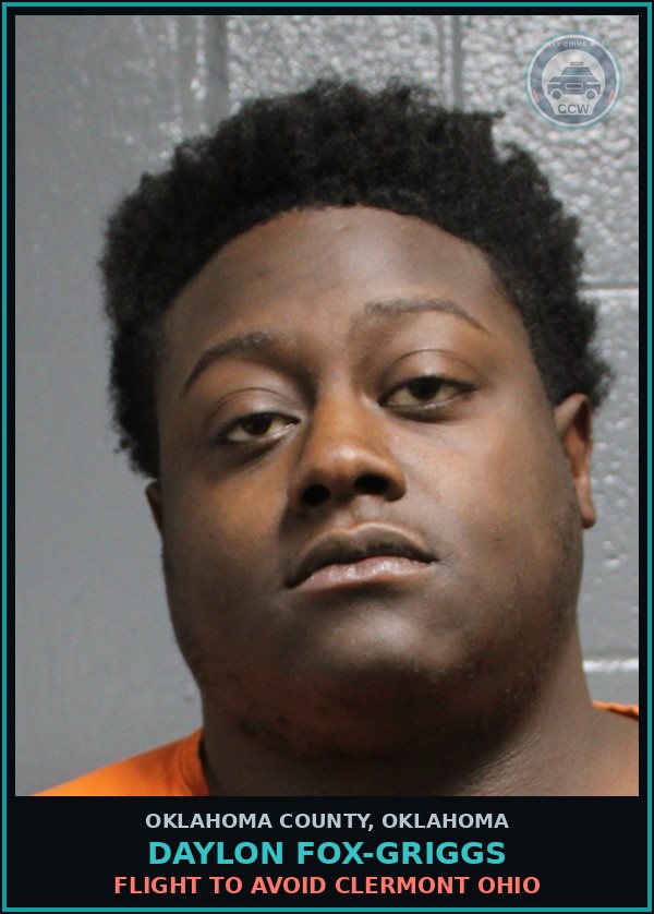 Booking mugshot of Daylon Fox-Griggs in Oklahoma County