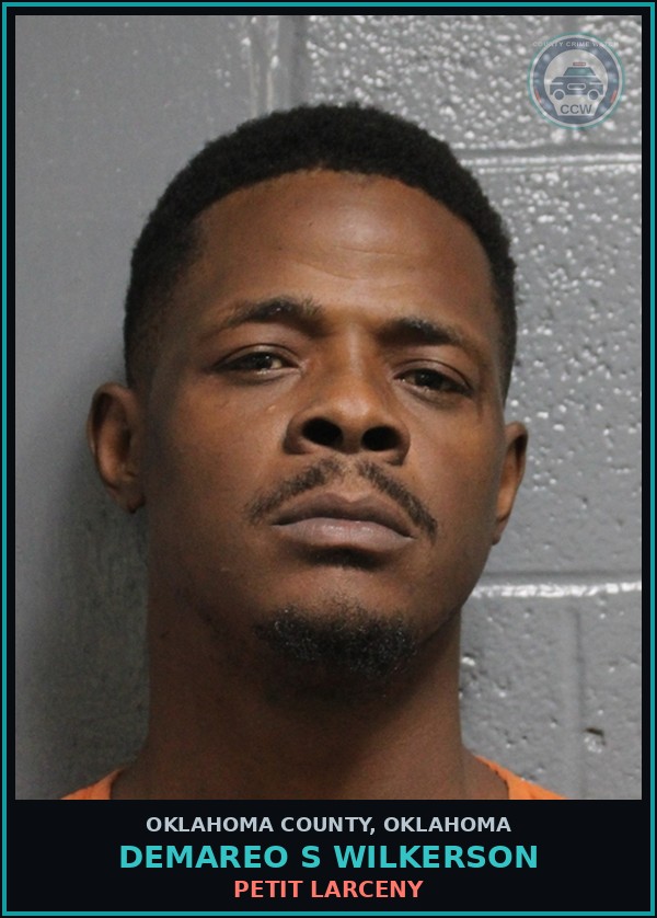 Booking mugshot of Demareo S Wilkerson in Oklahoma County