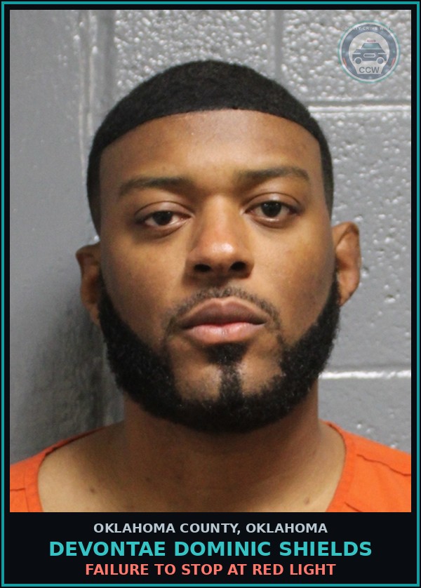 Booking mugshot of Devontae Dominic Shields in Oklahoma County