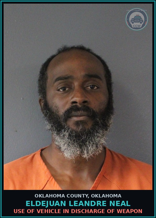 Booking mugshot of Eldejuan Leandre Neal in Oklahoma County