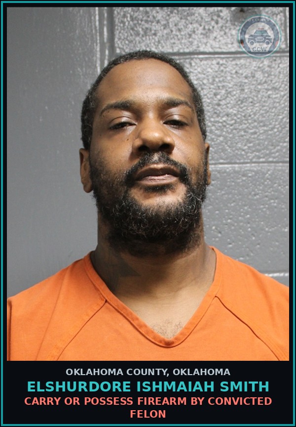 Booking mugshot of Elshurdore Ishmaiah Smith in Oklahoma County