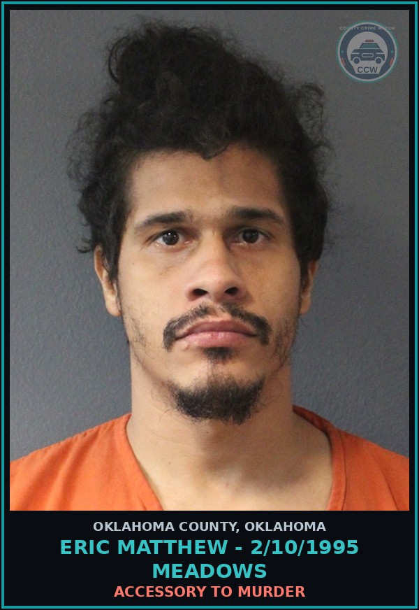 Booking mugshot of Eric Matthew - 2/10/1995 Meadows in Oklahoma County
