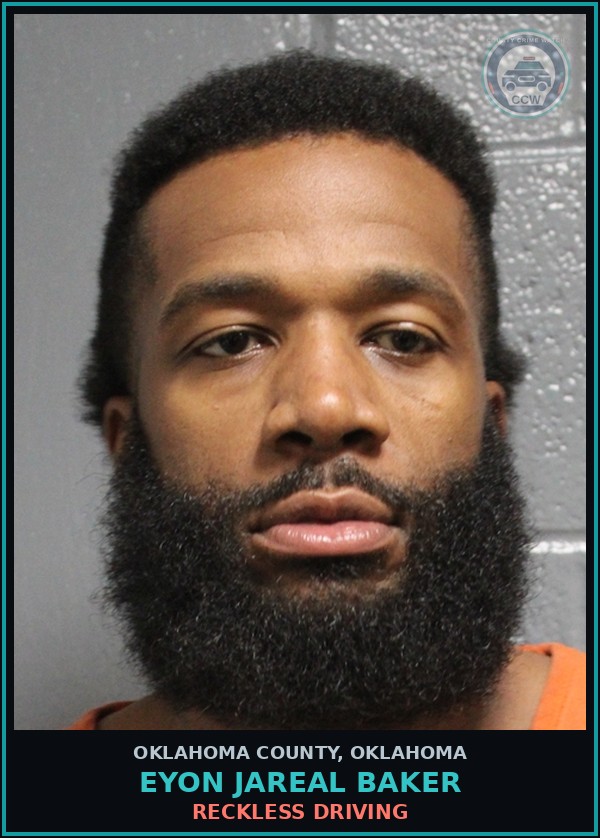 Booking mugshot of Eyon Jareal Baker in Oklahoma County