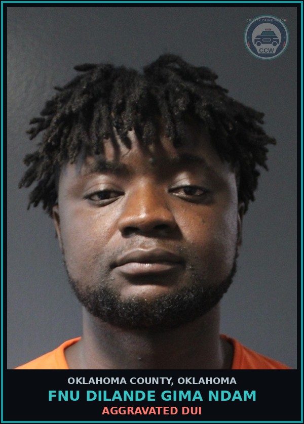 Booking mugshot of Fnu Dilande Gima Ndam in Oklahoma County