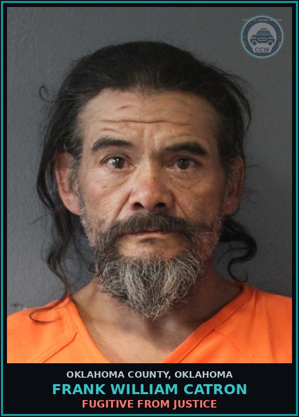 Booking mugshot of Frank William Catron in Oklahoma County