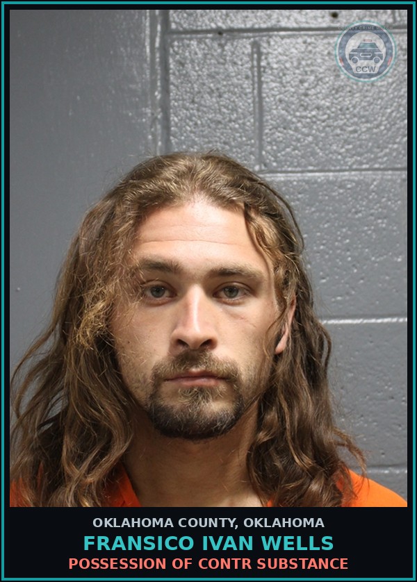 Booking mugshot of Fransico Ivan Wells in Oklahoma County