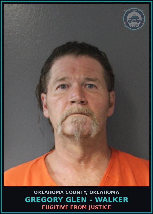 Booking mugshot of Gregory Glen - Walker in Oklahoma County