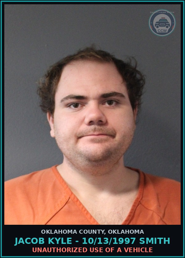 Booking mugshot of Jacob Kyle - 10/13/1997 Smith in Oklahoma County