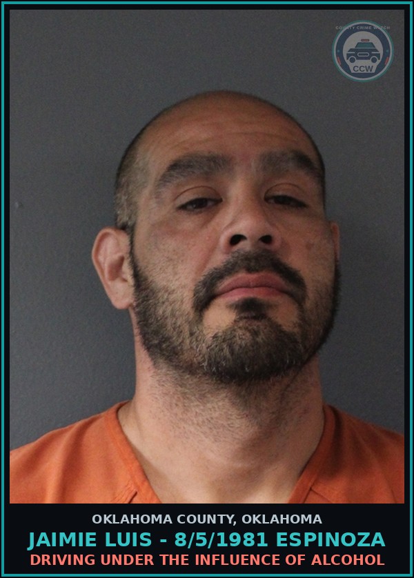 Booking mugshot of Jaimie Luis - 8/5/1981 Espinoza in Oklahoma County