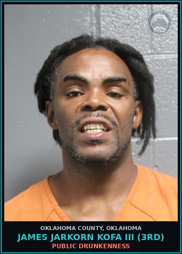 Booking mugshot of James Jarkorn Kofa Iii (3Rd) in Oklahoma County