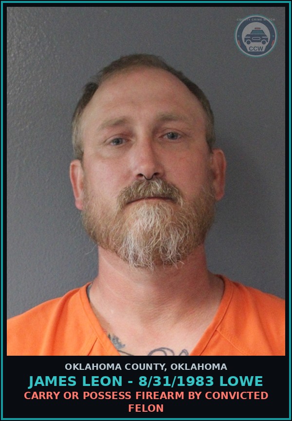 Booking mugshot of James Leon - 8/31/1983 Lowe in Oklahoma County
