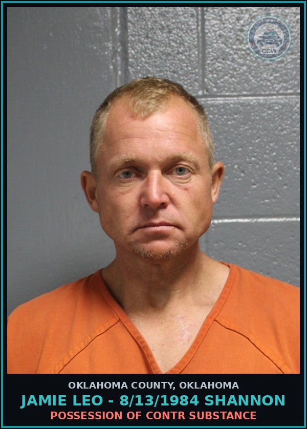 Booking mugshot of Jamie Leo - 8/13/1984 Shannon in Oklahoma County