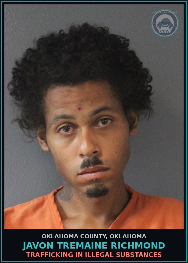 Booking mugshot of Javon Tremaine Richmond in Oklahoma County