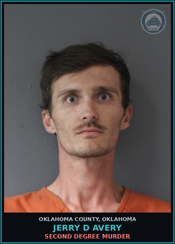 Booking mugshot of Jerry D Avery in Oklahoma County