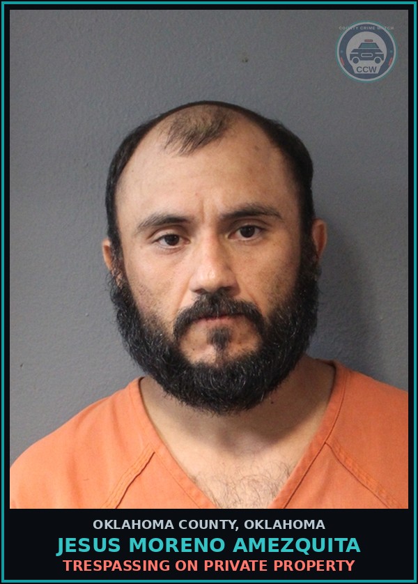 Booking mugshot of Jesus Moreno Amezquita in Oklahoma County