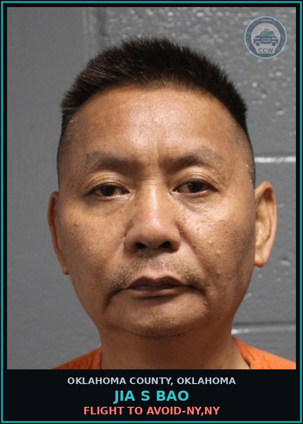 Booking mugshot of Jia S Bao in Oklahoma County
