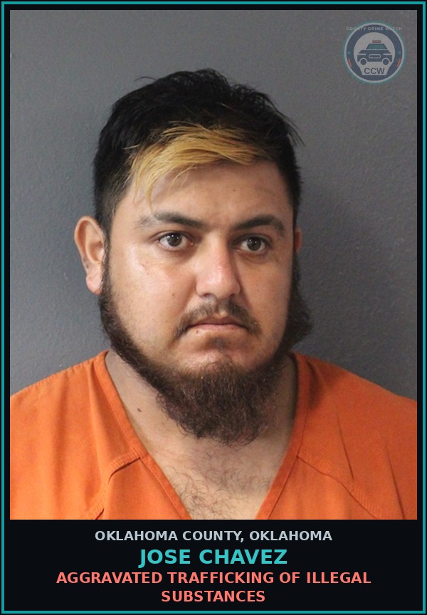 Booking mugshot of Jose Chavez in Oklahoma County