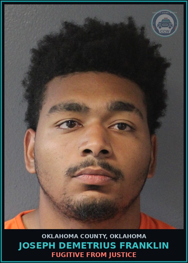 Booking mugshot of Joseph Demetrius Franklin in Oklahoma County