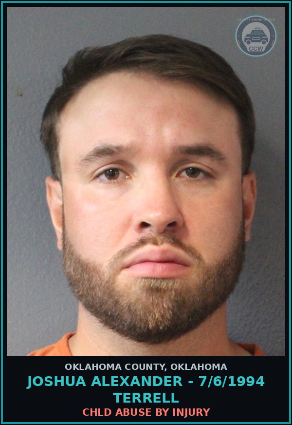 Booking mugshot of Joshua Alexander - 7/6/1994 Terrell in Oklahoma County