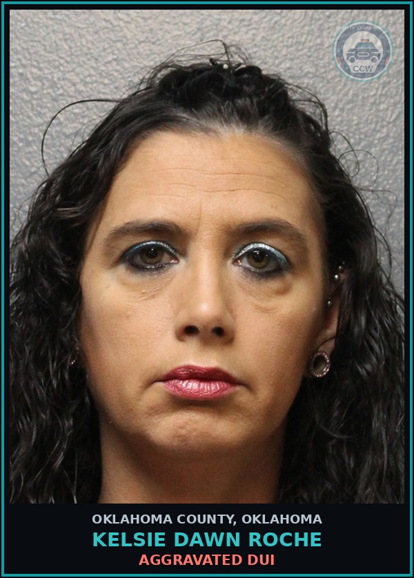 Booking mugshot of Kelsie Dawn Roche in Oklahoma County