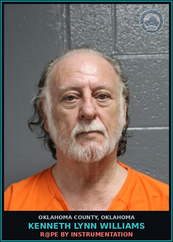 Booking mugshot of Kenneth Lynn Williams in Oklahoma County
