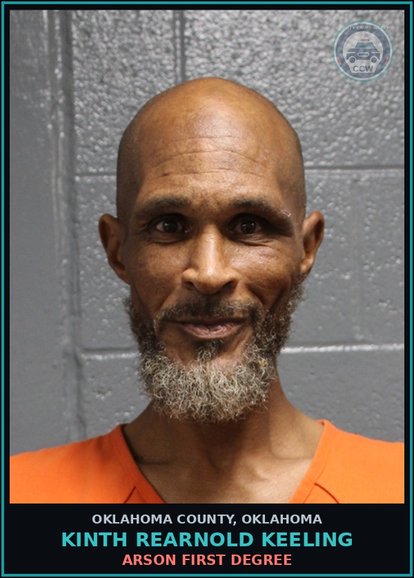 Booking mugshot of Kinth Rearnold Keeling in Oklahoma County