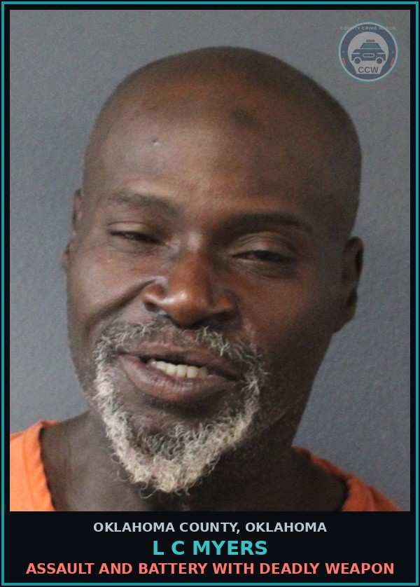 Booking mugshot of L C Myers in Oklahoma County