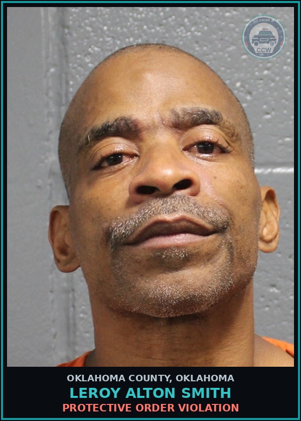 Booking mugshot of Leroy Alton Smith in Oklahoma County