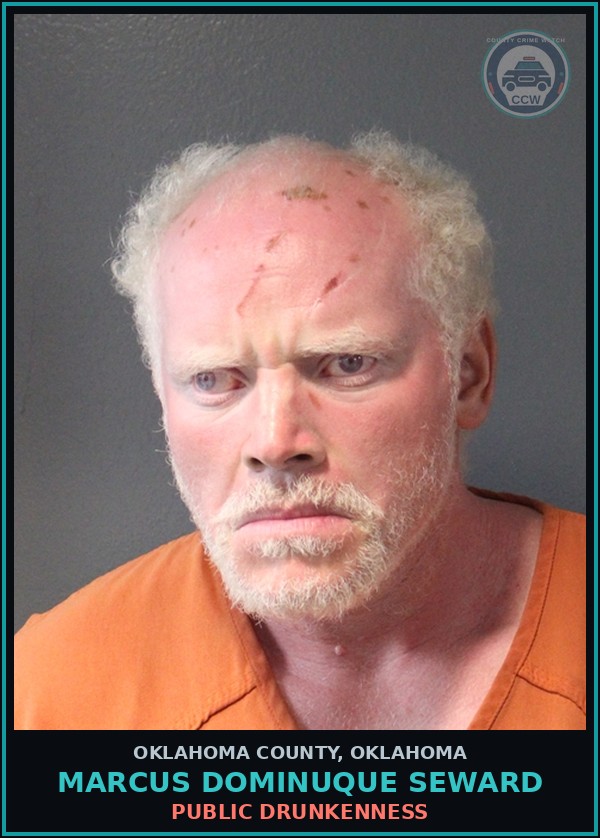Booking mugshot of Marcus Dominuque Seward in Oklahoma County