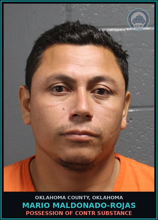 Booking mugshot of Mario Maldonado-Rojas in Oklahoma County