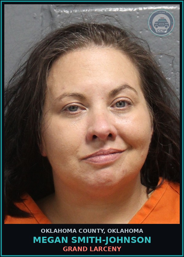 Booking mugshot of Megan Smith-Johnson in Oklahoma County