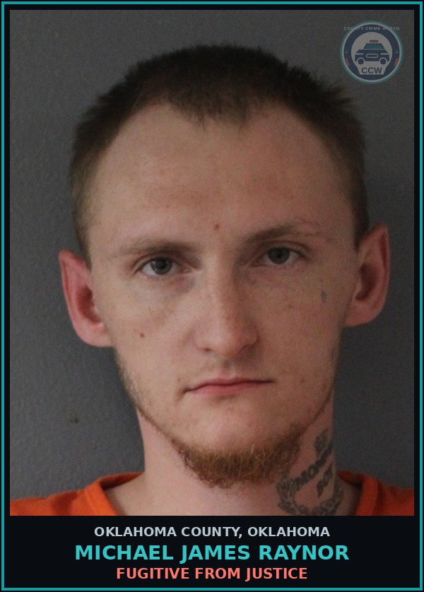 Booking mugshot of Michael James Raynor in Oklahoma County