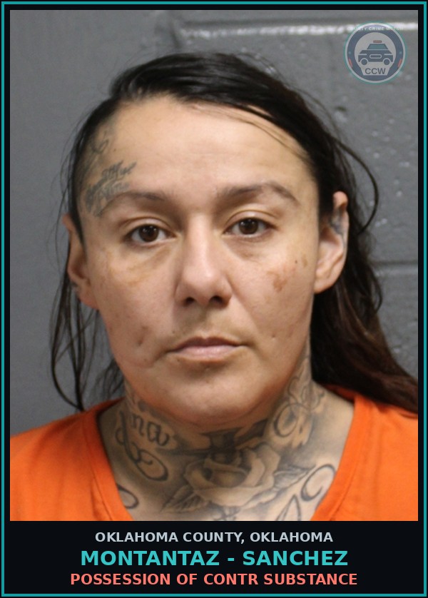 Booking mugshot of Montantaz - Sanchez in Oklahoma County