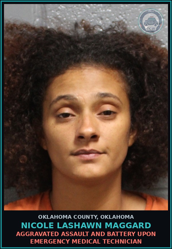 Booking mugshot of Nicole Lashawn Maggard in Oklahoma County