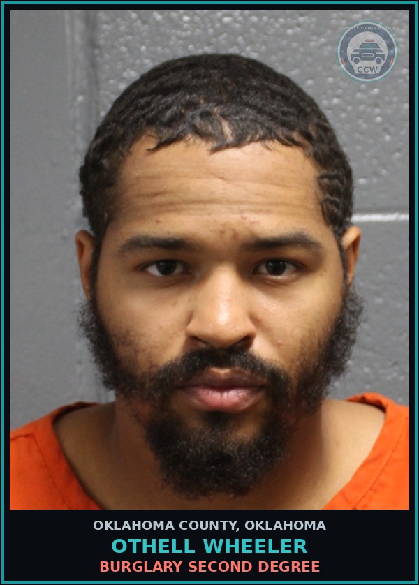Booking mugshot of Othell Wheeler in Oklahoma County