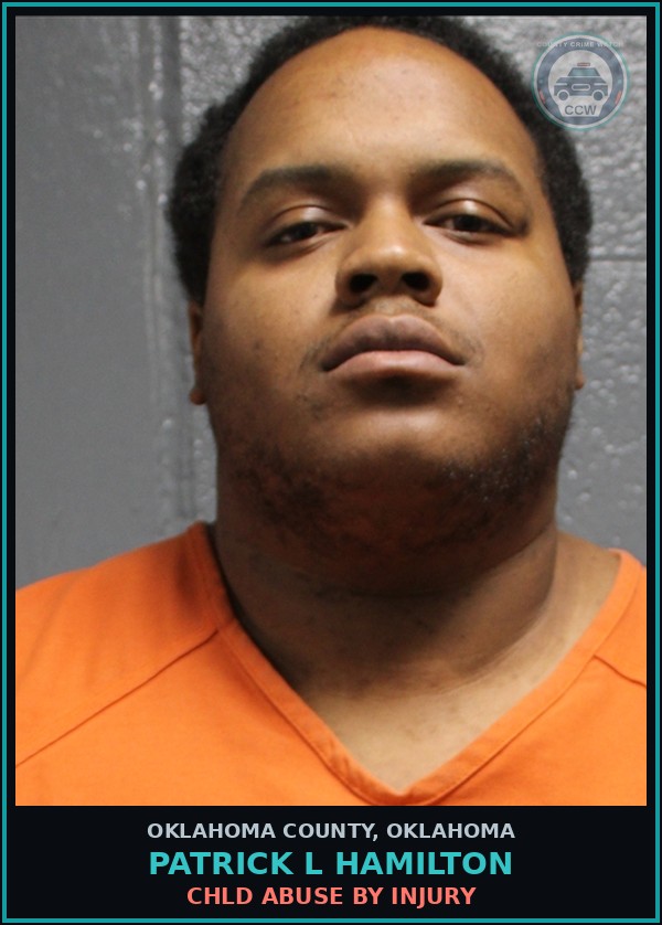Booking mugshot of Patrick L Hamilton in Oklahoma County