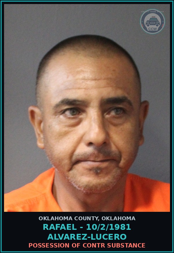 Booking mugshot of Rafael - 10/2/1981 Alvarez-Lucero in Oklahoma County