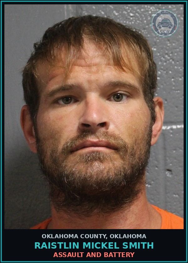 Booking mugshot of Raistlin Mickel Smith in Oklahoma County