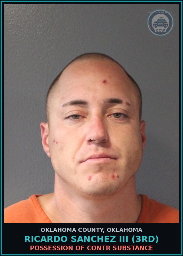Booking mugshot of Ricardo Sanchez Iii (3Rd) in Oklahoma County