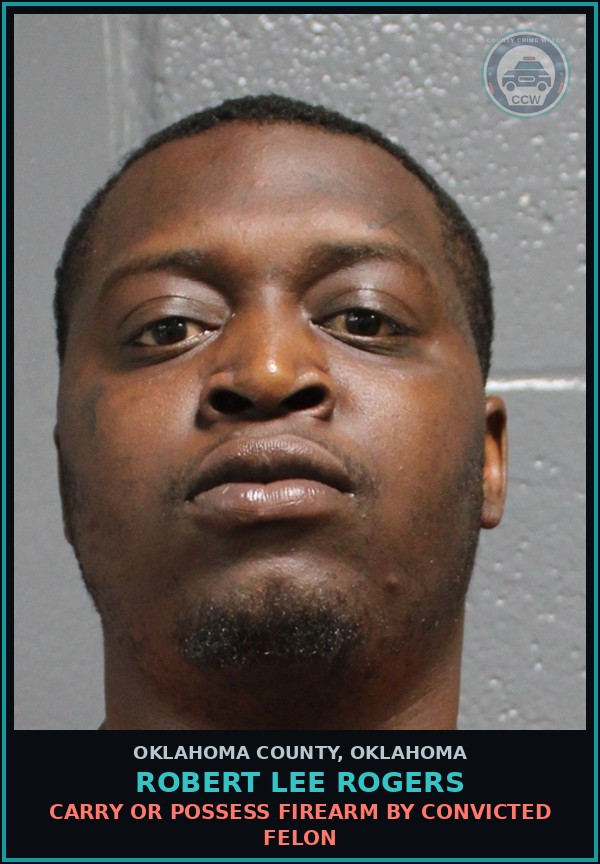 Booking mugshot of Robert Lee Rogers in Oklahoma County