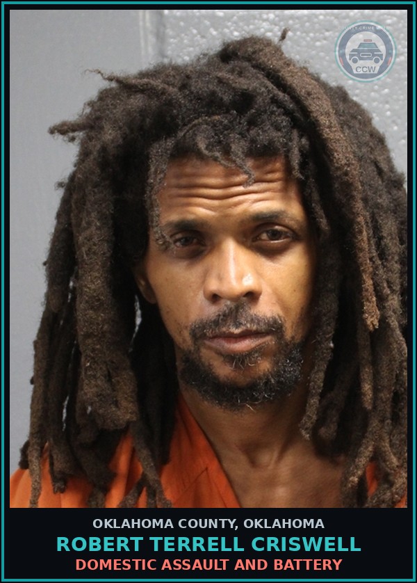 Booking mugshot of Robert Terrell Criswell in Oklahoma County