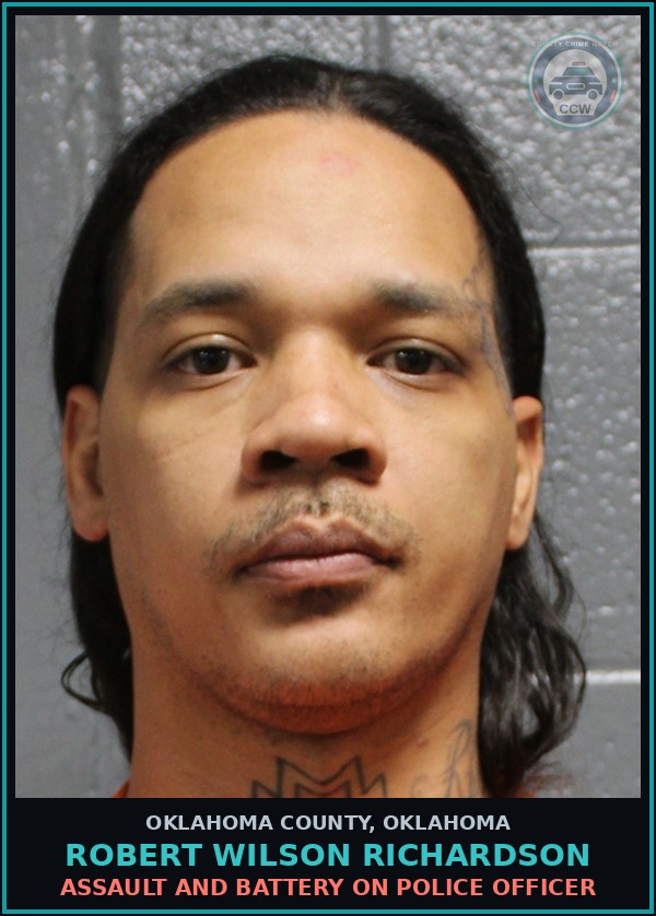 Booking mugshot of Robert Wilson Richardson in Oklahoma County