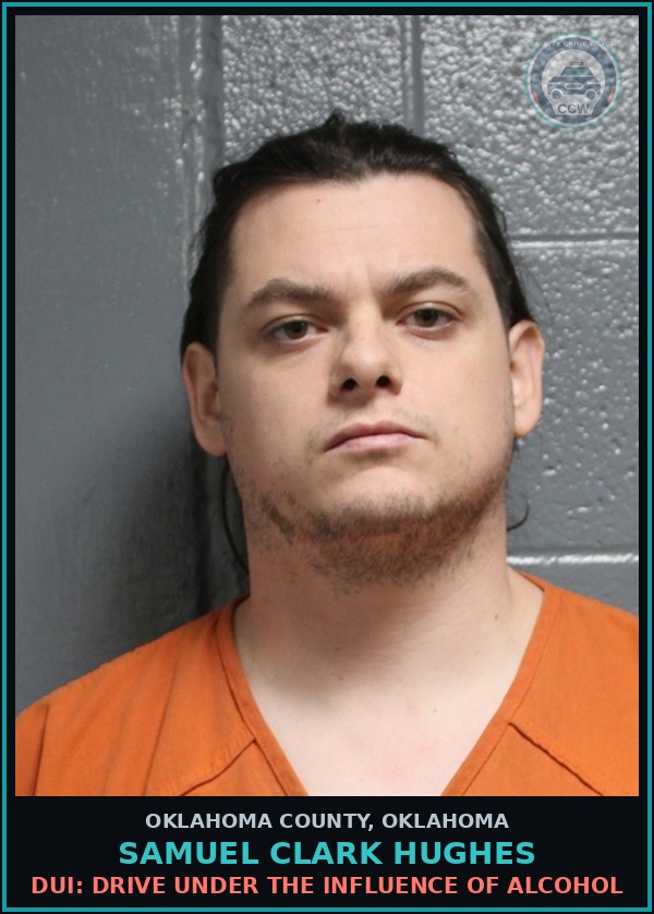Booking mugshot of Samuel Clark Hughes in Oklahoma County