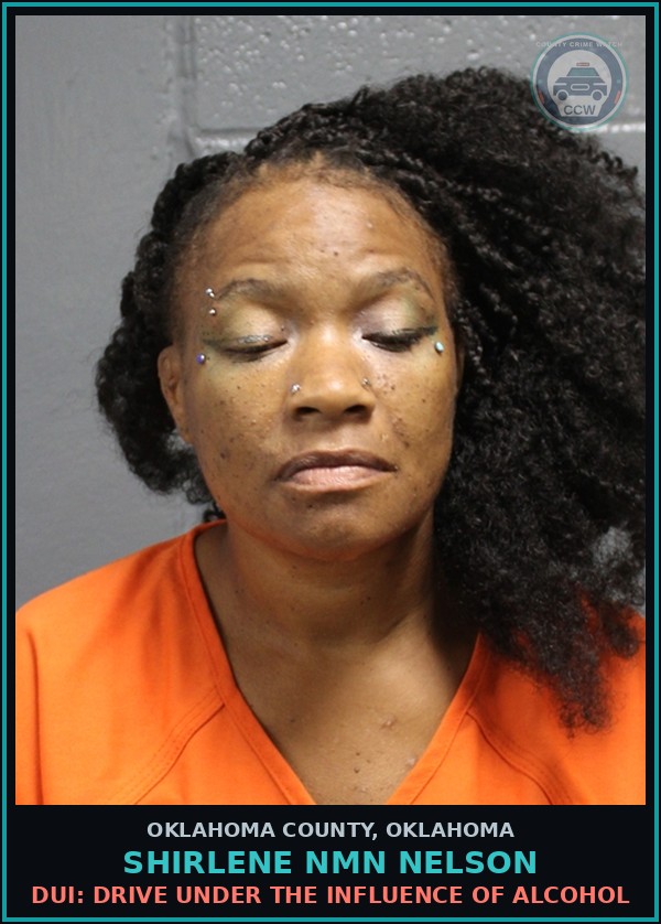 Booking mugshot of Shirlene Nmn Nelson in Oklahoma County