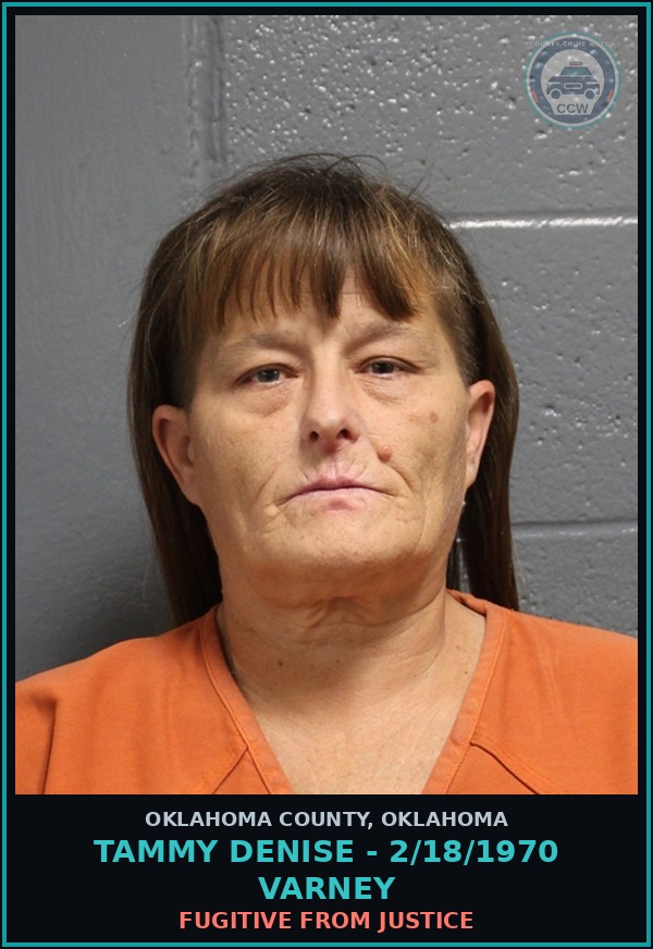 Booking mugshot of Tammy Denise - 2/18/1970 Varney in Oklahoma County